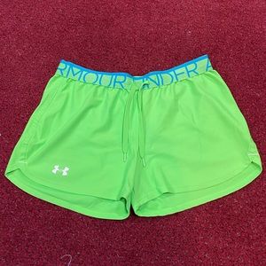 Under Armour Bright Green Running Shorts